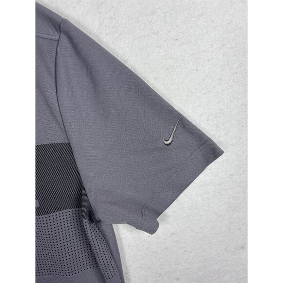 Nike Mens Dri-Fit Polo Shirt Gray Short Sleeve L - Picture 2 of 7